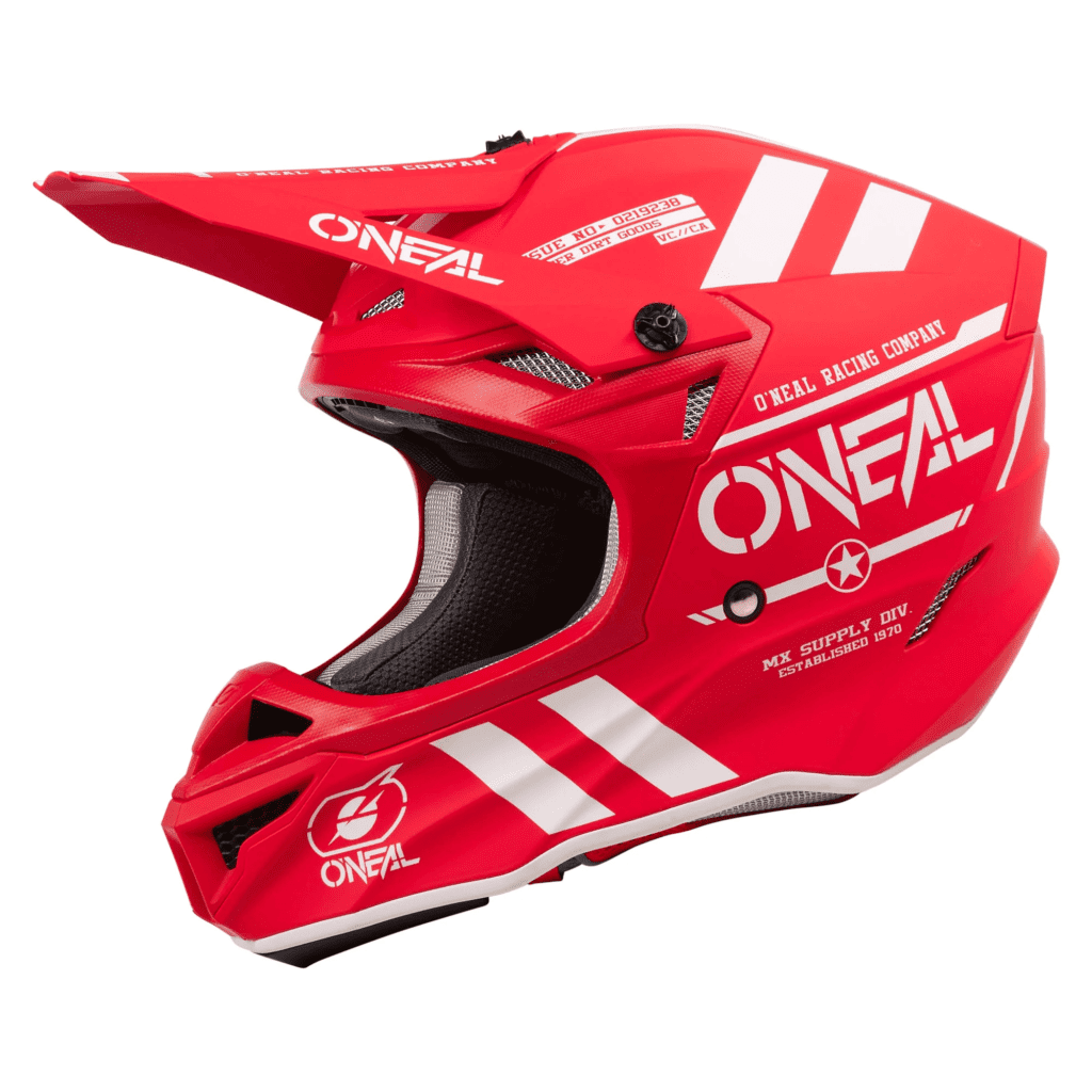 capacete infantil de motocross O’neal 5 Series vermelho