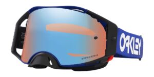 óculos para motocross oakley airbrake azul, lentes prizm mx sapphire iridium. considerado um dos melhores óculos de motocross em 2024.