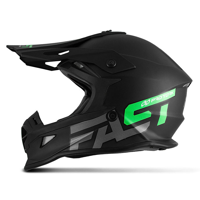capacete de motocross pro tork fast 788 solid verde