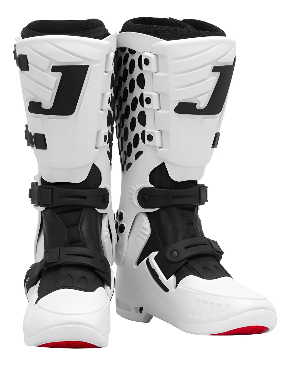 fotografia da bota de motocross Jett cor branca